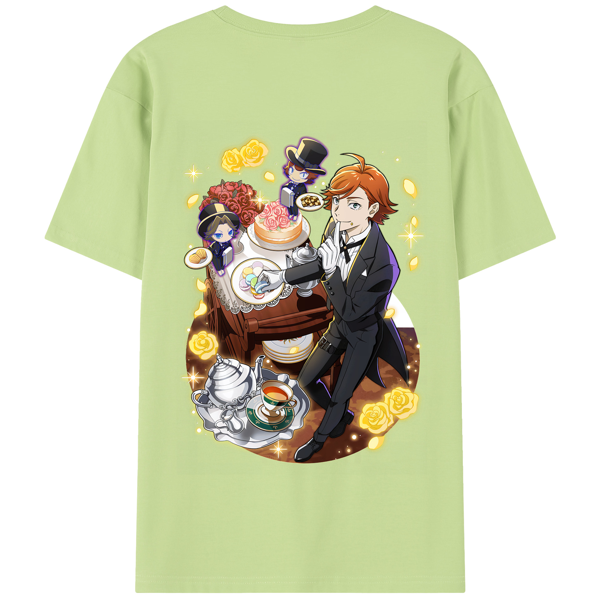 （画像用） 文豪ストレイドッグス Bungo Stray Dogs 綿100％半袖Tシャツ（背面プリント）